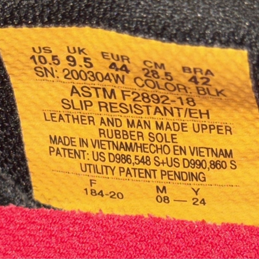 Authentic Skechers slip-ins slip resistant wide fit work sneakers sz mens 10.5 - Picture 12 of 13